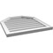 Ekena Millwork Octagonal Top Surface Mount PVC Gable Vent w/ 2"W x 1-1/2"P Brickmould Frame, 24"W x 26"H GVPOT24X2602SN - alternate 3